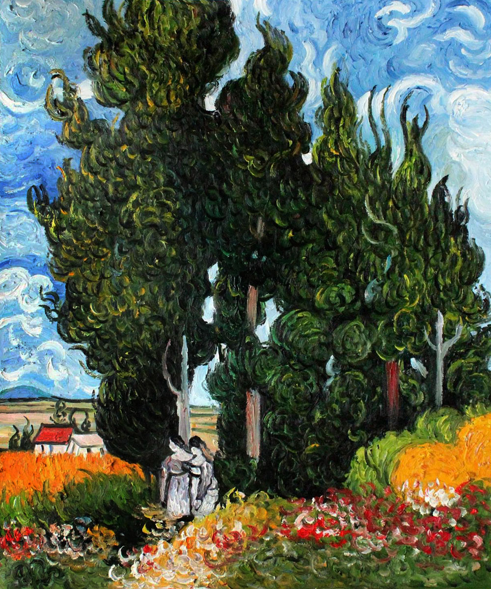 The Cypresses - Van Gogh Painting On Canvas